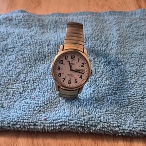 Timex Faded Gold-Tone Men’s Watch with White Dial